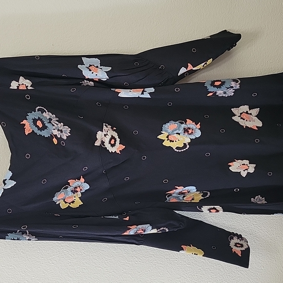 New Free People Womens Sunshadows Split-Sleeve Mini Dress Size 8 - Picture 7 of 16